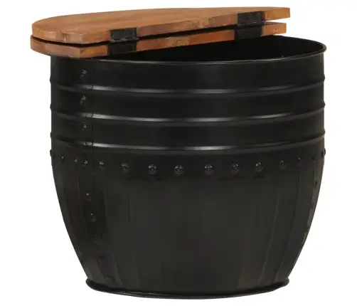 Kafijas Galdiņš, 50X39,5 Cm, Melns, Pārstrādāts Masīvkoks Vidaxl Kafijas Galdiņš, 50X39,5 Cm, Melns, Pārstrādāts Masīvkoks Vidaxl