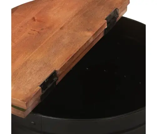 Kafijas Galdiņš, 50X39,5 Cm, Melns, Pārstrādāts Masīvkoks Vidaxl Kafijas Galdiņš, 50X39,5 Cm, Melns, Pārstrādāts Masīvkoks Vidaxl