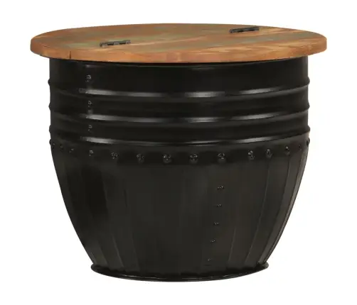 Kafijas Galdiņš, 50X39,5 Cm, Melns, Pārstrādāts Masīvkoks Vidaxl Kafijas Galdiņš, 50X39,5 Cm, Melns, Pārstrādāts Masīvkoks Vidaxl