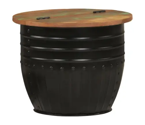 Kafijas Galdiņš, 50X39,5 Cm, Melns, Pārstrādāts Masīvkoks Vidaxl Kafijas Galdiņš, 50X39,5 Cm, Melns, Pārstrādāts Masīvkoks Vidaxl