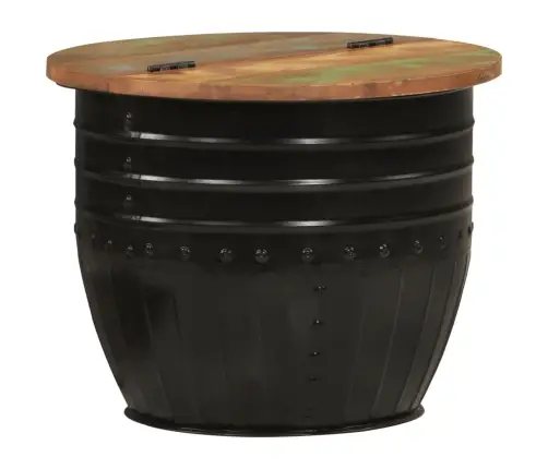 Kafijas Galdiņš, 50X39,5 Cm, Melns, Pārstrādāts Masīvkoks Vidaxl Kafijas Galdiņš, 50X39,5 Cm, Melns, Pārstrādāts Masīvkoks Vidaxl