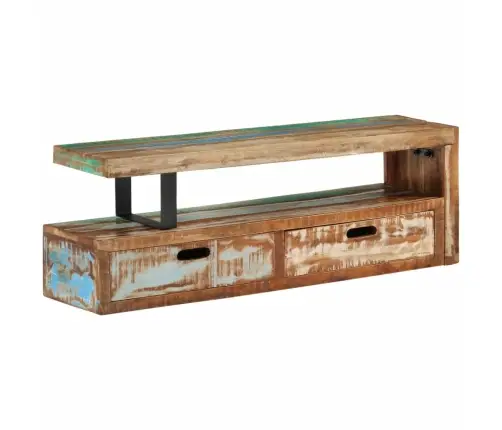 Tv Staliukas, (118-200) X 30 X 40 cm Perdirbtos Medienos Masyvas