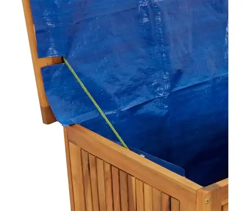 Dārza Uzglabāšanas Kaste Ar Riteņiem, 90X50X58Cm, Akācijas Koks Vidaxl