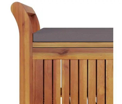 Sodo Suoliukas-Daiktadėžė Su Pagalvėle, 126cm Akacijos Masyvas