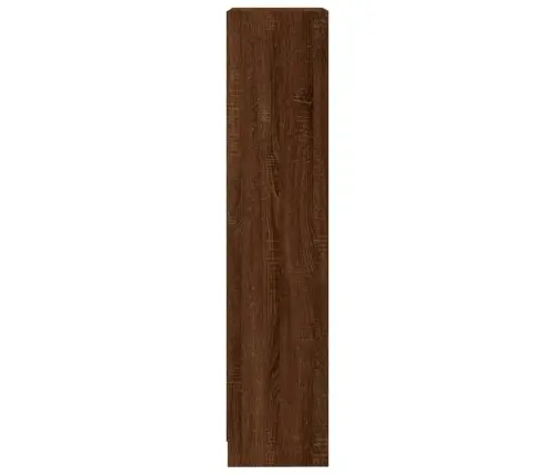 3 Riiuliga Raamaturiiul, Pruun Tamm, 40X24X109 cm Tehispuit