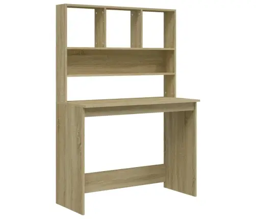 Rašomasis Stalas Su Lentynomis, Ąžuolo, 102X45X148cm Mediena