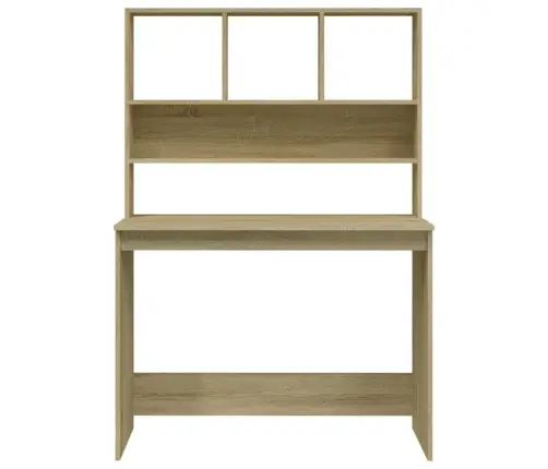 Rašomasis Stalas Su Lentynomis, Ąžuolo, 102X45X148cm Mediena