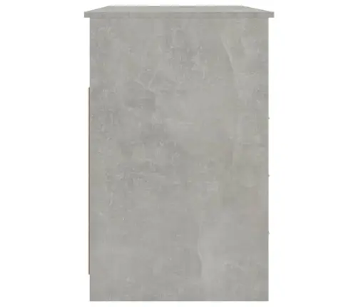 Rakstāmgalds Ar Atvilktnēm, Betonpelēks, 102X50X76 Cm, Koks Vidaxl