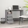 Rakstāmgalds Ar Atvilktnēm, Pelēcīga Ozola Krāsa, 102X50X76 Cm Vidaxl
