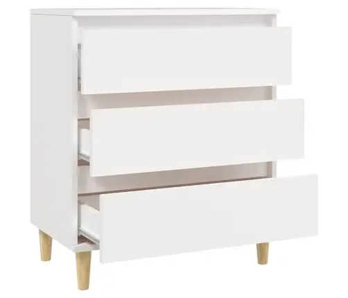 Puhvetkapp, Valge, 60 X 35 X 70 cm Tehispuit