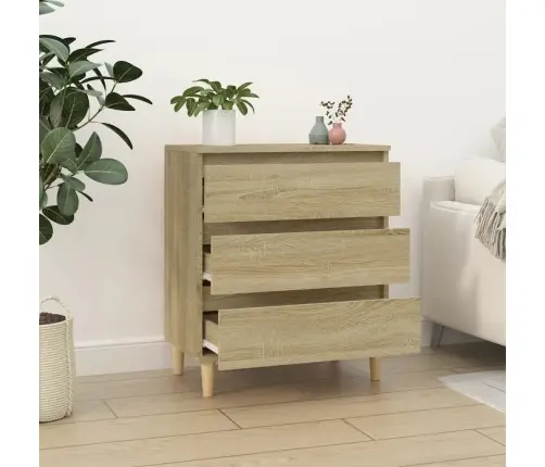 Kumode, Ozolkoka Krāsā, 60X35X70 Cm, Inženierijas Koks Vidaxl