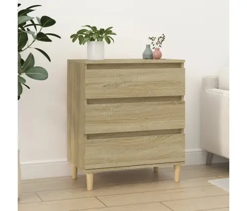 Kumode, Ozolkoka Krāsā, 60X35X70 Cm, Inženierijas Koks Vidaxl