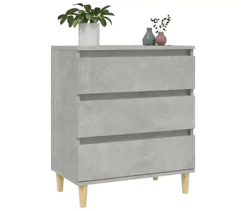 Plaukts, Betona Pelēks, 60X35X70 Cm, Inženierijas Koks Vidaxl