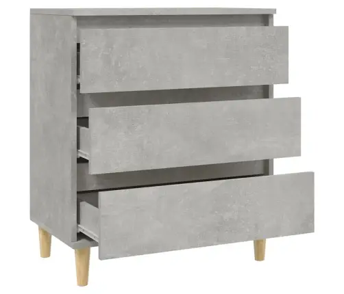 Plaukts, Betona Pelēks, 60X35X70 Cm, Inženierijas Koks Vidaxl