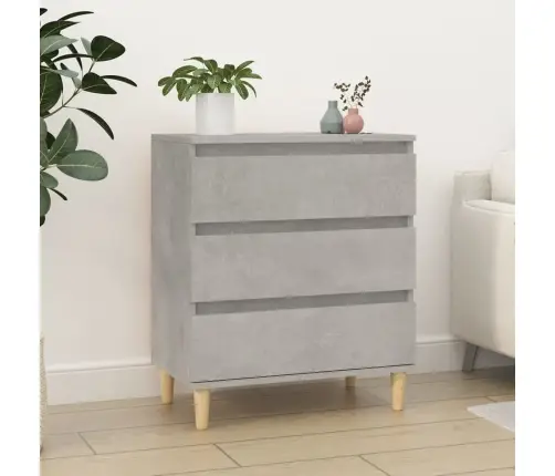 Plaukts, Betona Pelēks, 60X35X70 Cm, Inženierijas Koks Vidaxl