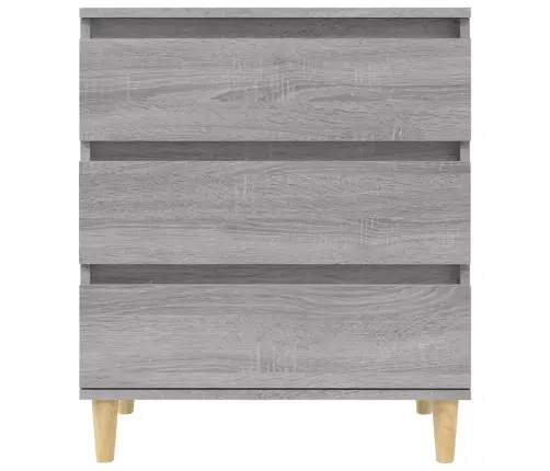 Kumode, Pelēka Ozolkoka, 60X35X70 Cm, Inženierijas Koks Vidaxl