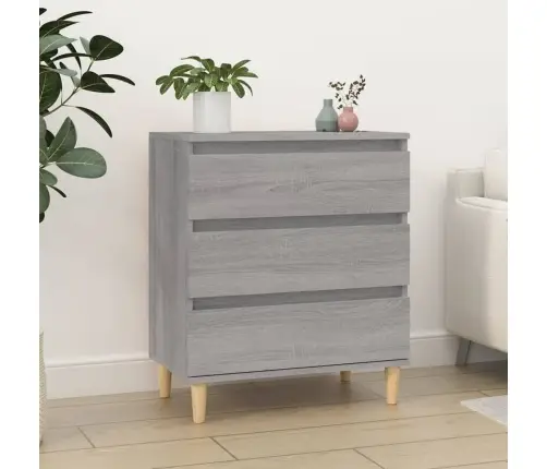 Kumode, Pelēka Ozolkoka, 60X35X70 Cm, Inženierijas Koks Vidaxl