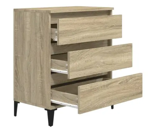 Kumode, Ozolkoka Krāsā, 60X35X70 Cm, Inženierijas Koks Vidaxl