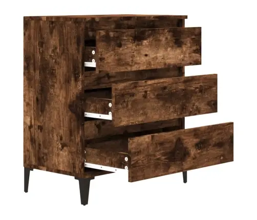 Kumode, Ozolkoka Krāsa, 60X35X70 Cm, Inženierijas Koks Vidaxl