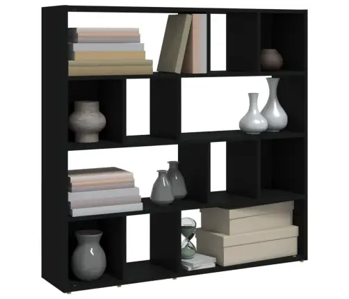 Grāmatu Plaukts, Aizslietnis, Melns, 105X24X102 Cm Vidaxl