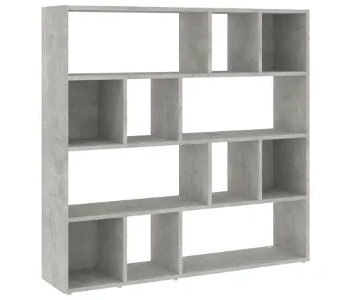 Spintelė Knygoms/Kambario Pertvara, Betono Pilka, 105X24X102Cm