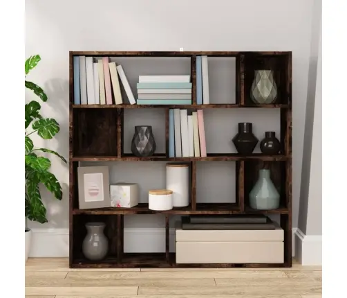 Grāmatu Plaukts, Aizslietnis, Ozolkoka Krāsa, 105X24X102 Cm Vidaxl