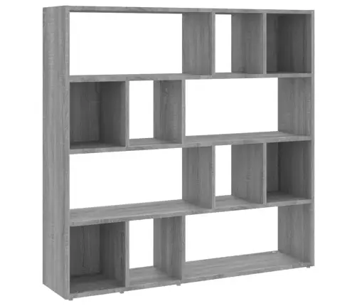 Grāmatu Plaukts, Pelēka Ozolkoka Krāsa, 105X24X102 Cm Vidaxl