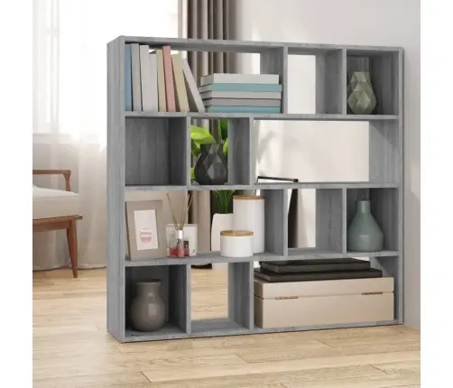 Grāmatu Plaukts, Pelēka Ozolkoka Krāsa, 105X24X102 Cm Vidaxl