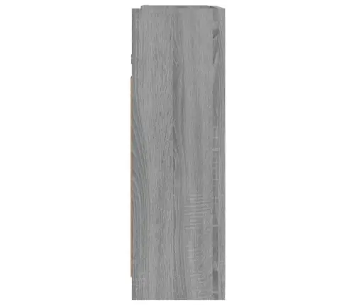 Veidrodinė Vonios Spintelė, Pilka, 62,5X20,5X64cm Mediena