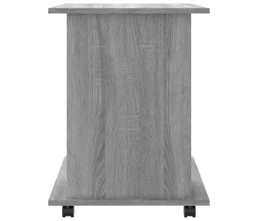 Plaukts Uz Riteņiem, Pelēcīgs, 60X45X60 Cm, Inženierijas Koks Vidaxl