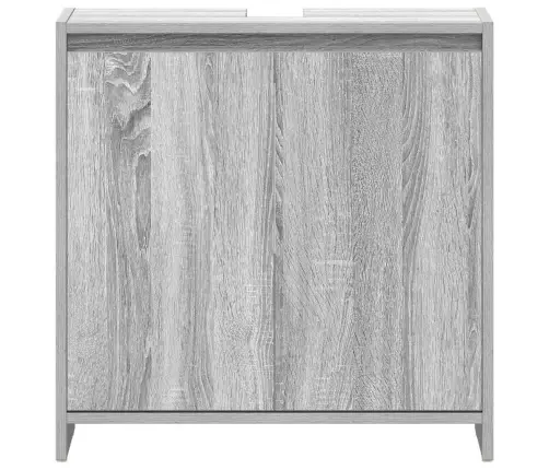 Vannasistabas Skapītis, Pelēks, 60X33X61 Cm, Inženierijas Koks Vidaxl