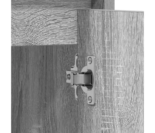 Vannasistabas Skapītis, Pelēks, 60X33X61 Cm, Inženierijas Koks Vidaxl