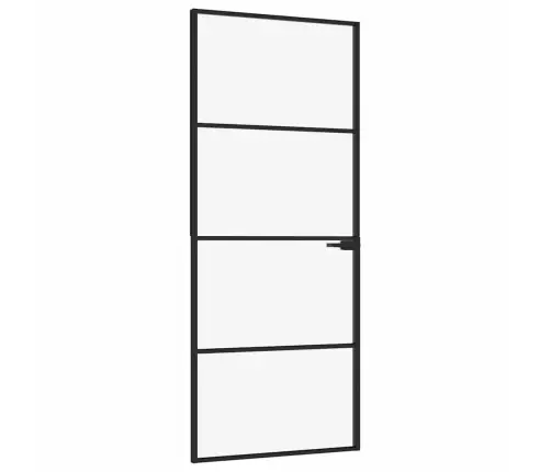 Vidaus Durys, Juodos, 83X201,5cm Grūdintas Stiklas/Aliuminis Vidaus Durys, Juodos, 83X201,5cm Grūdintas Stiklas/Aliuminis