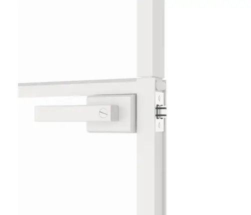 Vidaus Durys, Baltos, 76X201,5cm Grūdintas Stiklas/Aliuminis