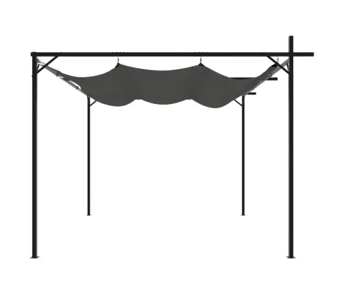 Sissetõmmatava Katusega Lehtla, Antratsiithall, 295X292X230 Cm