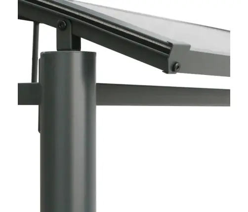 Grila Nojume Ar Sānu Plauktiem, 210X114X230 Cm, Tērauds, Pelēka Vidaxl