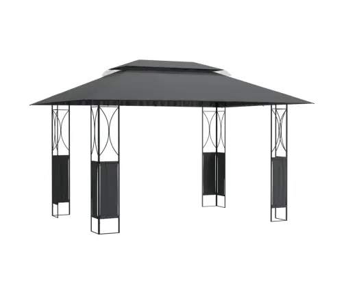 Nojume Ar Jumtu, 400X300X270 Cm, Antracītpelēka, Tērauds Vidaxl