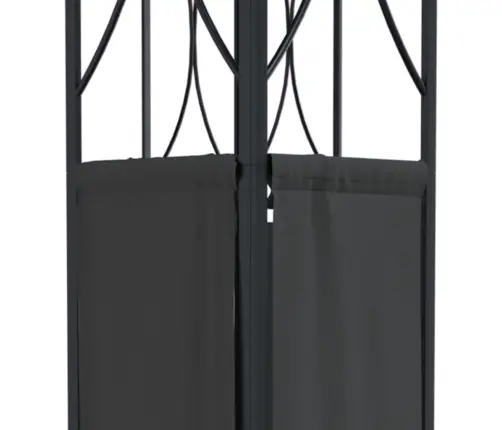 Nojume Ar Jumtu, 400X300X270 Cm, Antracītpelēka, Tērauds Vidaxl