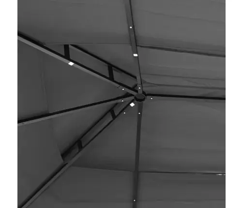 Nojume Ar Jumtu, 400X300X270 Cm, Antracītpelēka, Tērauds Vidaxl