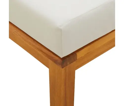 3-Daļīgs Dārza Mēbeļu Komplekts Ar Matračiem, Akācijas Koks Vidaxl