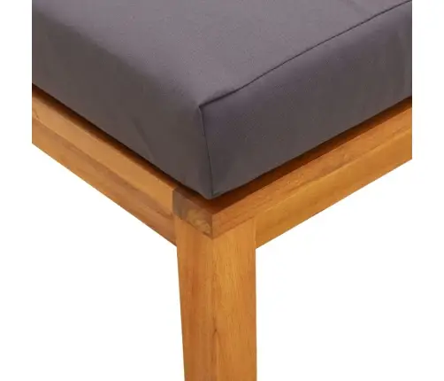 3-Daļīgs Dārza Mēbeļu Komplekts Ar Matračiem, Akācijas Koks Vidaxl