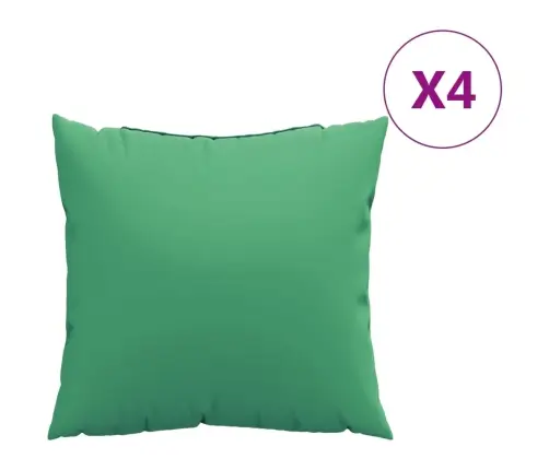 Diivanipadjad 4 Tk, Roheline, 40 X 40 cm Kangas