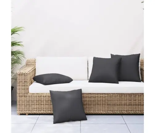 Diivanipadjad 4 Tk, Must, 40 X 40 cm Kangas