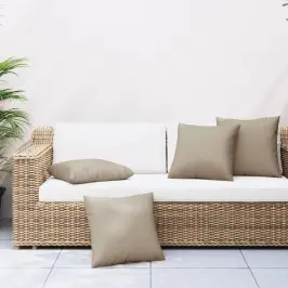 Dīvāna Spilveni, 4 Gab., 40X40 Cm, Pelēkbrūns Audums Vidaxl