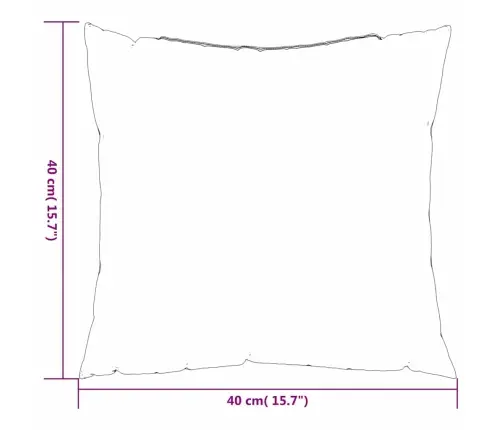 Izkaisītie Spilveni 4 Gab. Rozā 40X40 Cm Audums Vidaxl