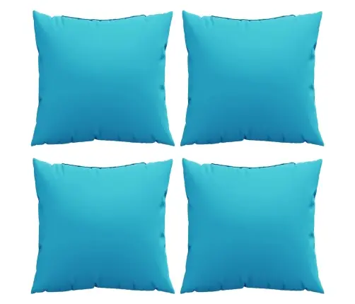 Izkaisītie Spilveni 4 Gab. Tirkīzs 40X40 Cm Audums Vidaxl