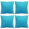 Izkaisītie Spilveni 4 Gab. Tirkīzs 40X40 Cm Audums Vidaxl