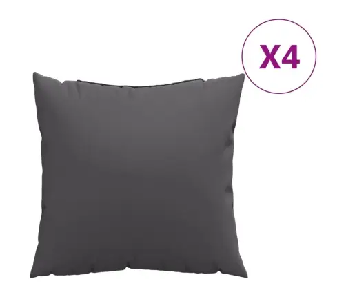 Diivanipadjad 4 Tk, Antratsiithall, 50 X 50 cm Kangas