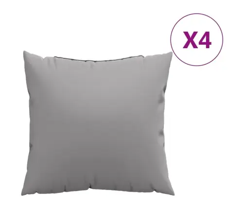 Dīvāna Spilveni, 4 Gab., 50X50 Cm, Pelēks Audums Vidaxl