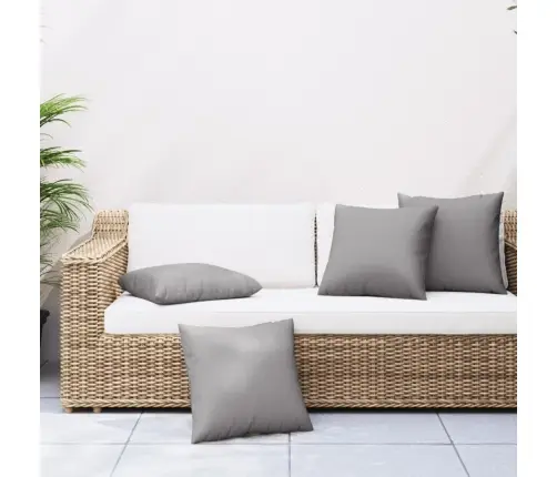 Dīvāna Spilveni, 4 Gab., 50X50 Cm, Pelēks Audums Vidaxl